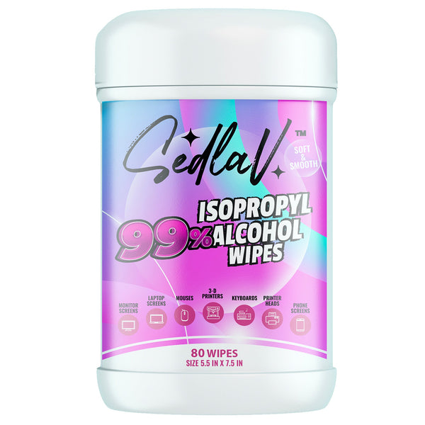 99% Isopropyl Alcohol Wipes (80 Count)